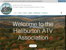 Tablet Screenshot of haliburtonatv.com